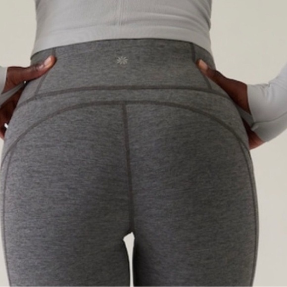 NWT Athleta Rainier Heathered Tight Leggings Heather Grey Small - Picture 2 of 13
